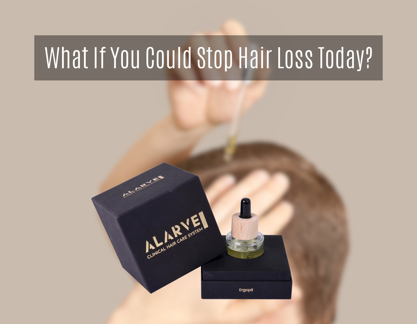 Alarve Ergopil Hair Loss Serum  Natural Ingredients Infused Clinical Hair Care System