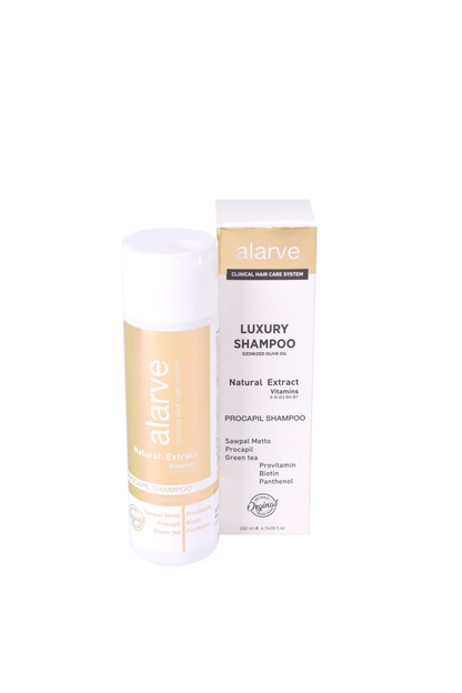 ALARVE LUXURY SHAMPOO | OZONIZED OLIVE OIL | PROCAPIL SHAMPOO
